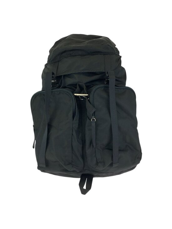 Prada Handbags - Prada Tessuto Black Silver Nylon Backpack